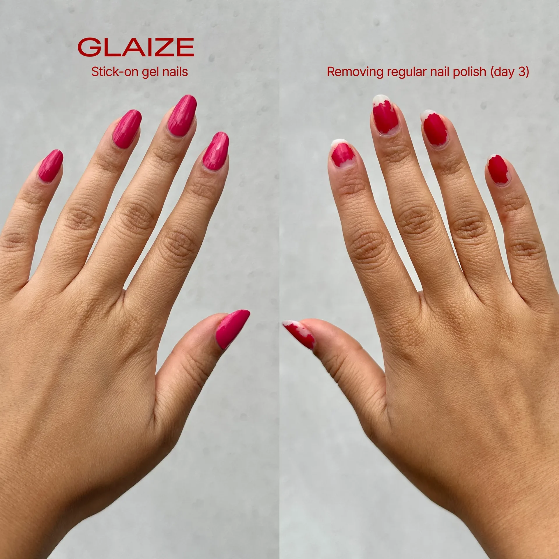 Glaize gels vs. nail polish