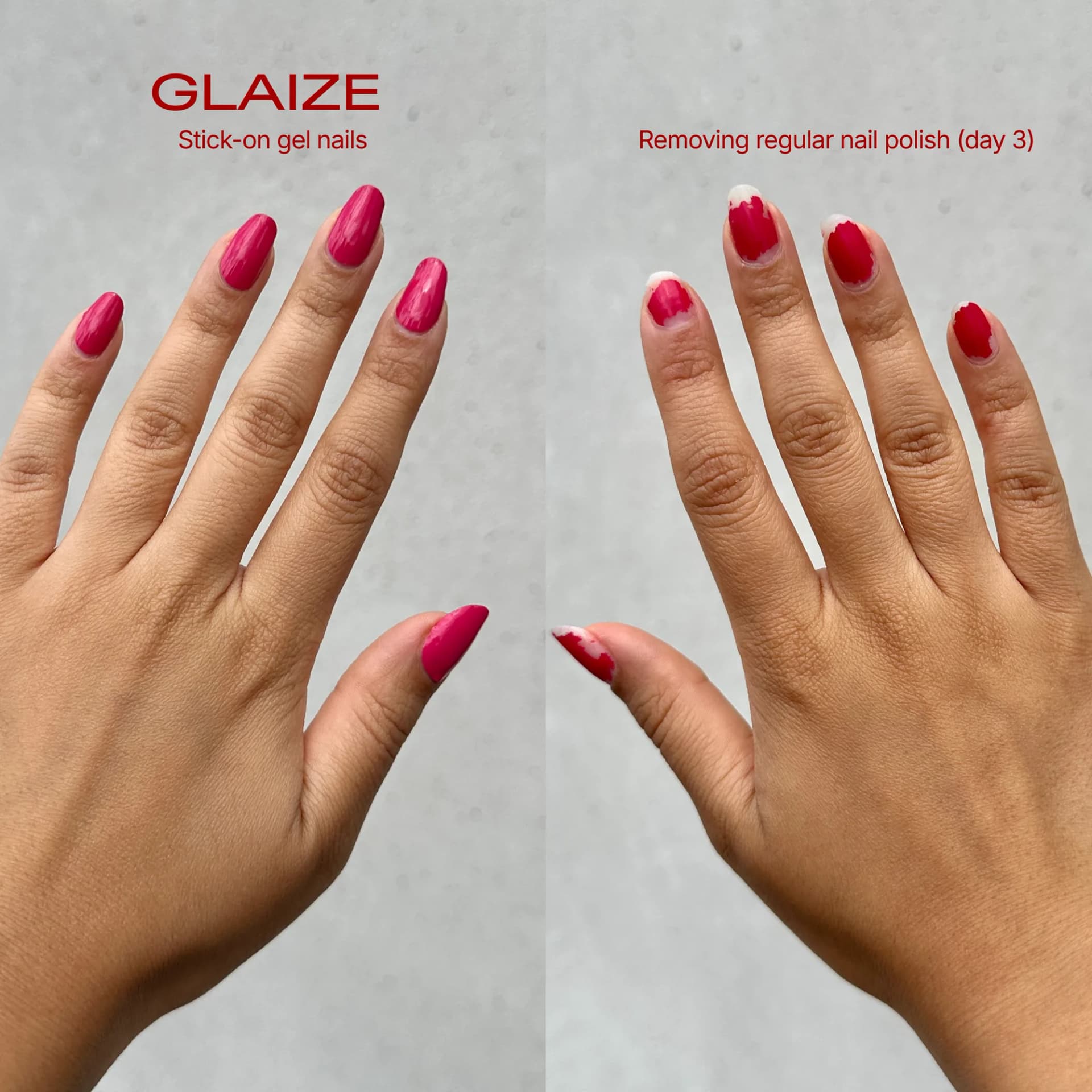 Glaize gels vs. nail polish