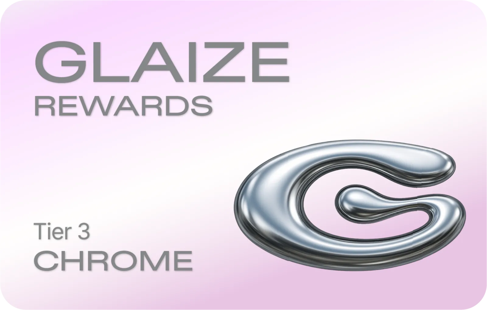 Reward tier badge for Glaize Rewards Chrome tier
